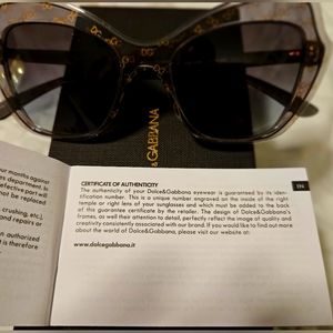 DOLCE & GABBANA SUNGLASSES
